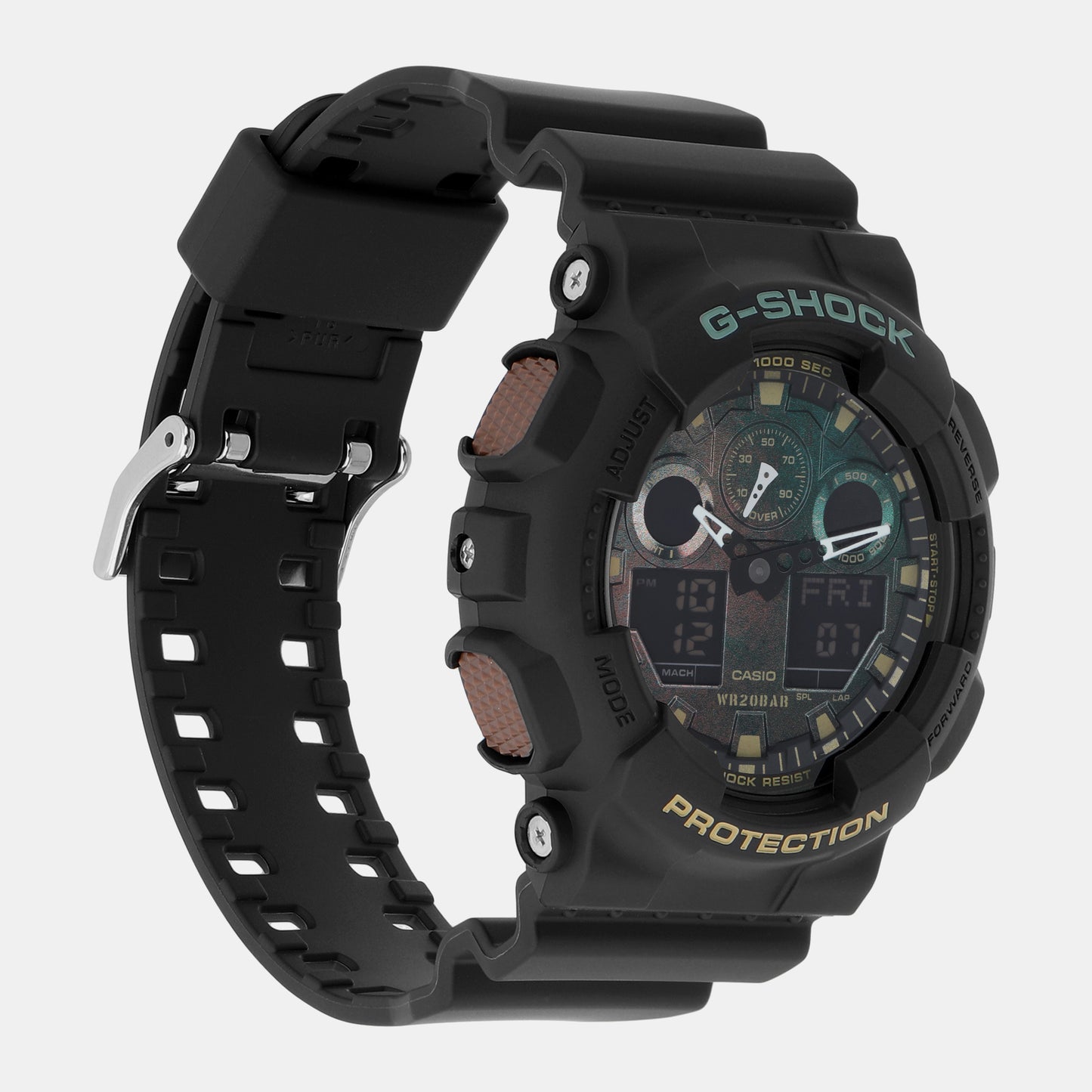 G-Shock Black Men's Analog-Digital Resin Watch G1387 - GA-100RC-1ADR