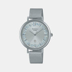 Casio Round Silver Analog watch
