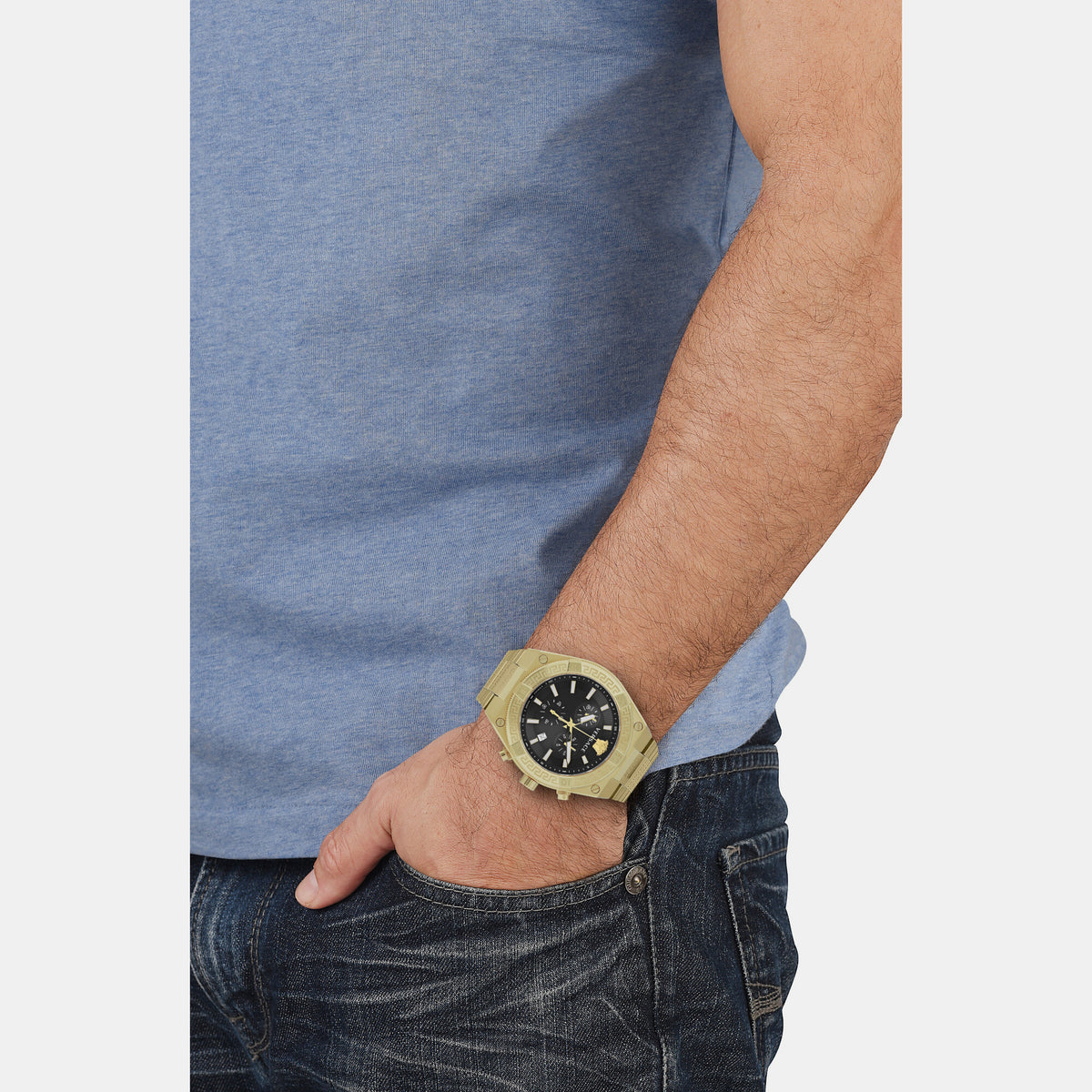 Versace Stainless Steel Round watch