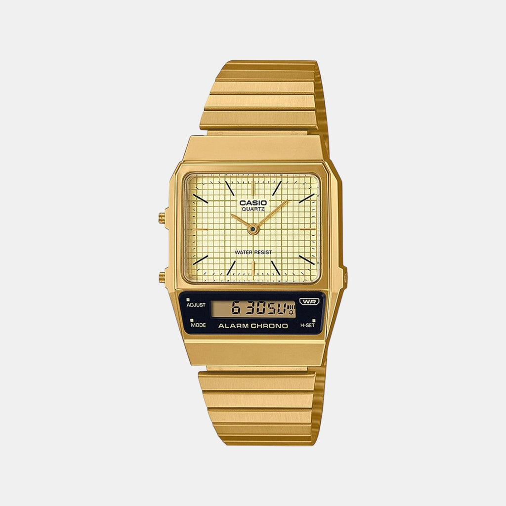 Casio Square Gold Analog-Digital watch