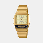 Casio Square Gold Analog-Digital watch