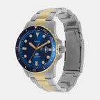 Fossil Men Round Blue watch