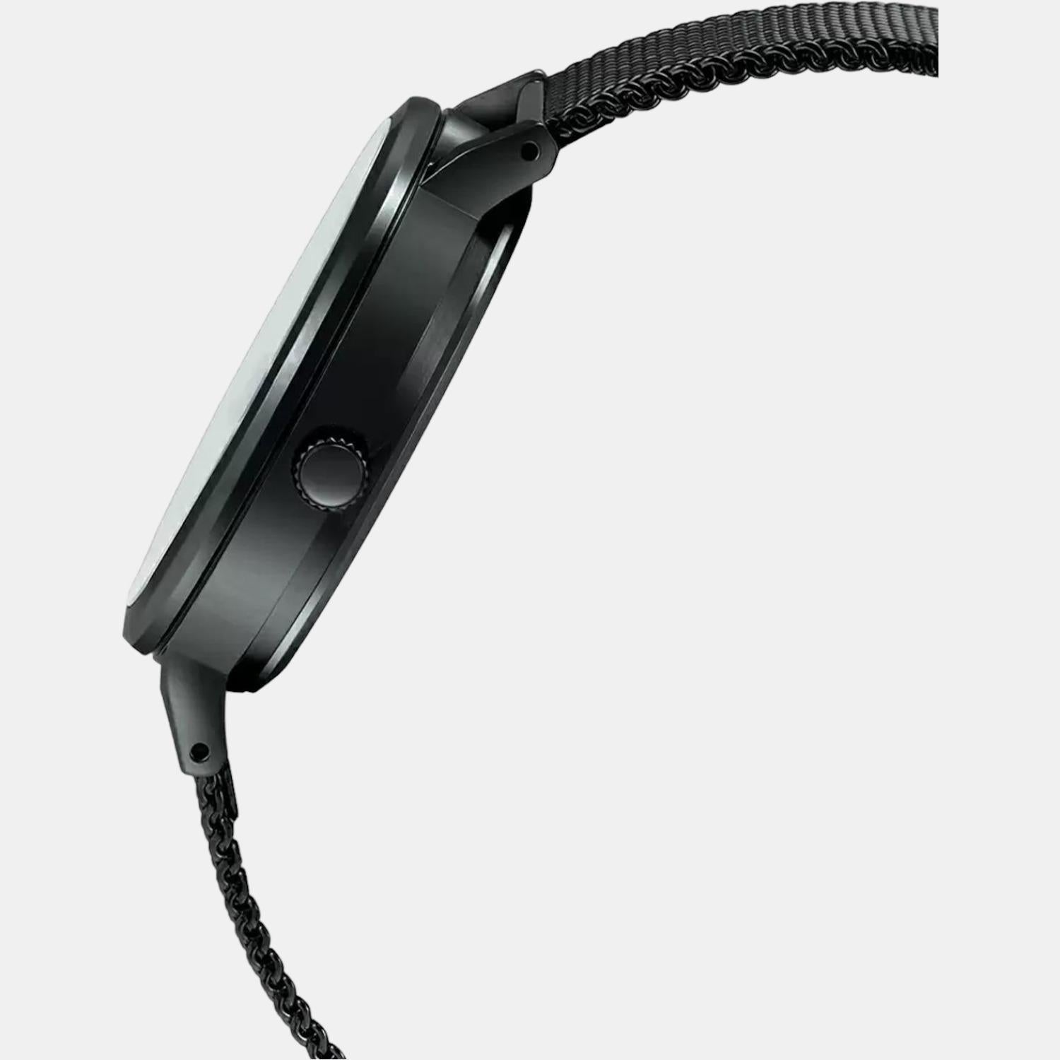 Casio Men Round Black watch