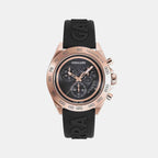 Ferragamo Round Black Chronograph watch