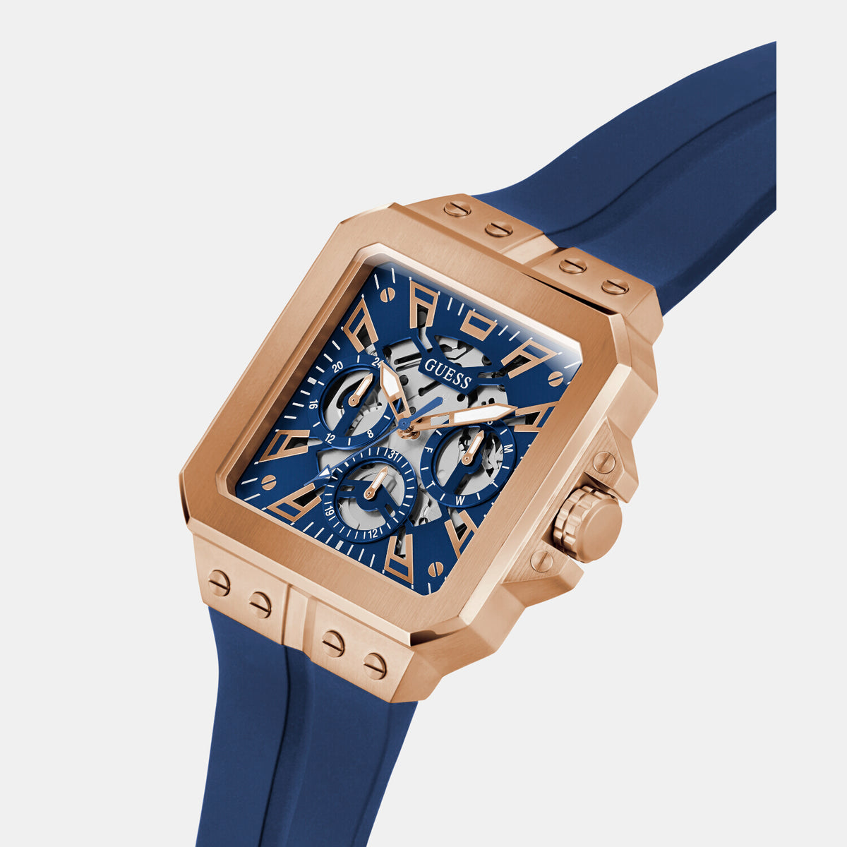 Guess Stainless Steel Square watch