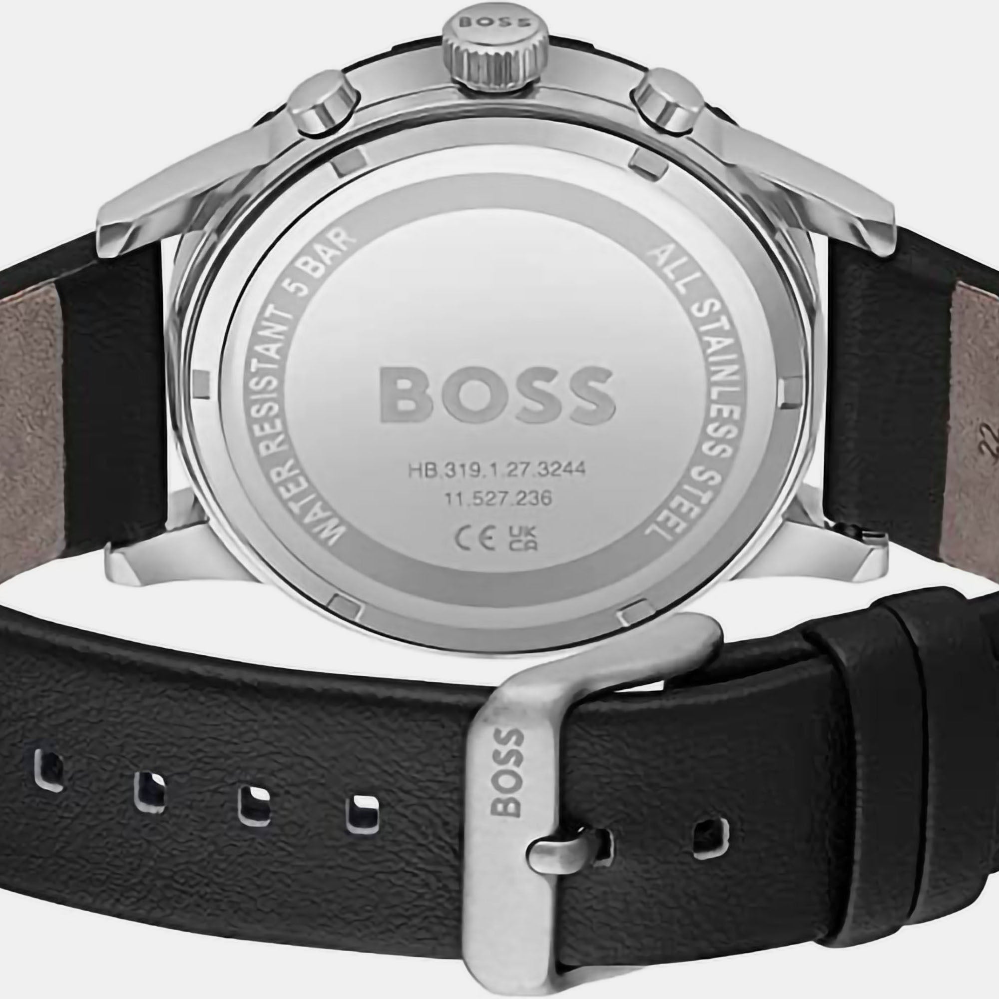 Boss Men Round Grey watch
