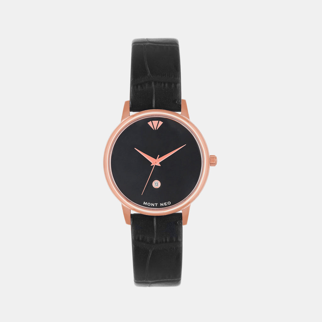 Mont Neo Round Black Analog watch