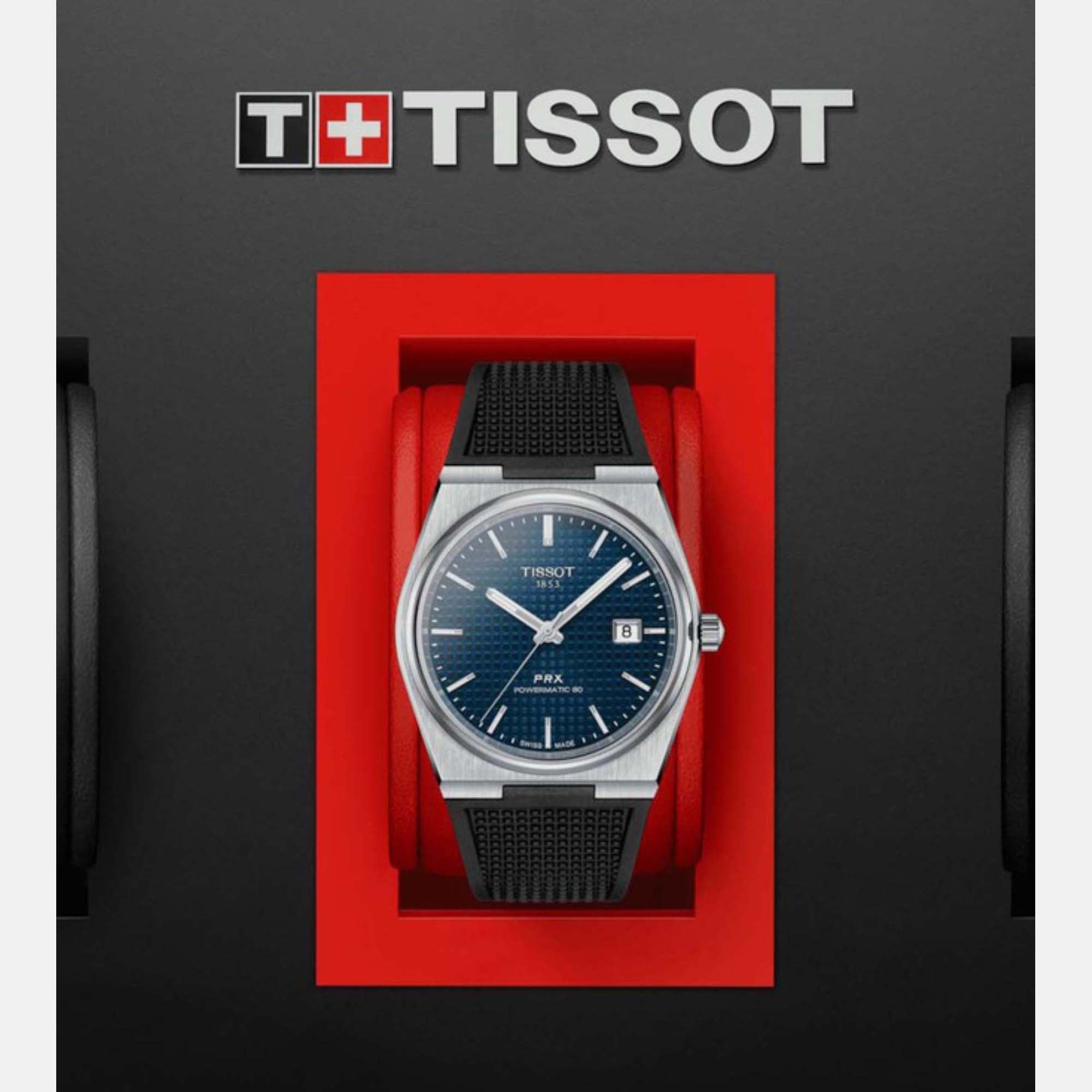 Tissot Silicone Blue watch