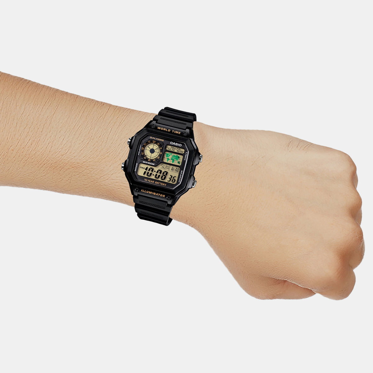 Casio Rectangular Quartz Digital Unisex watch