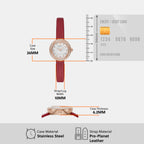 Emporio Armani Leather Mother Of Pearl watch