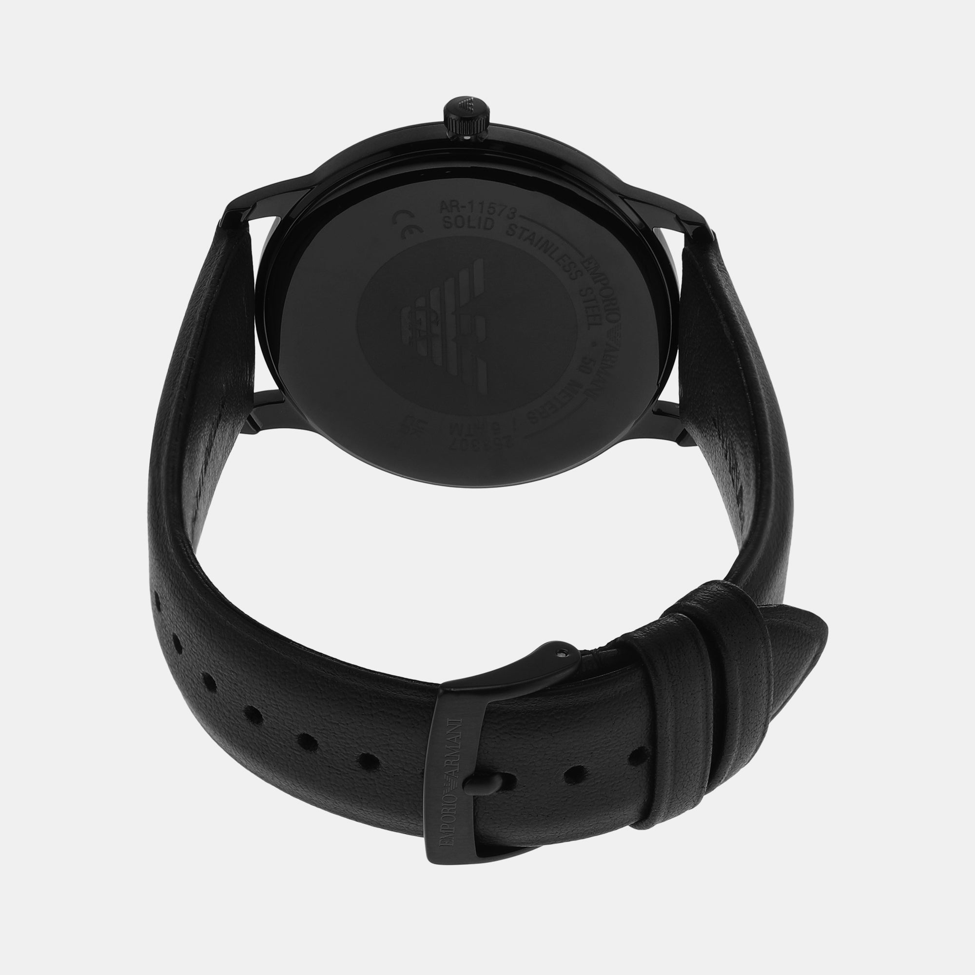 Emporio Armani Leather Black watch