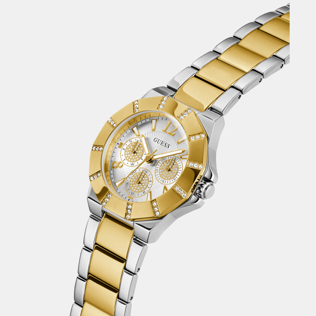 Guess Stainless Steel Round watch