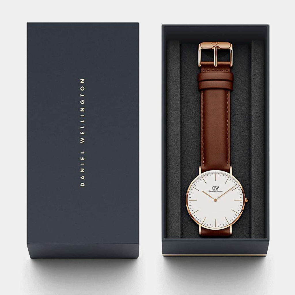 Daniel Wellington Leather White watch