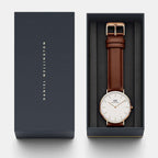Daniel Wellington Leather White watch