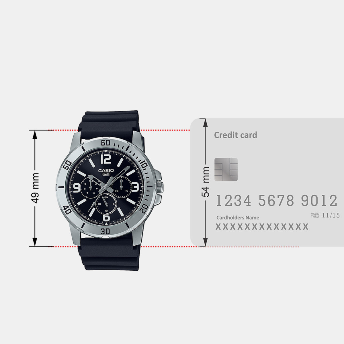 Casio 49 mm Black Quartz watch