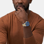 Fossil Round Quartz Analog Men watch