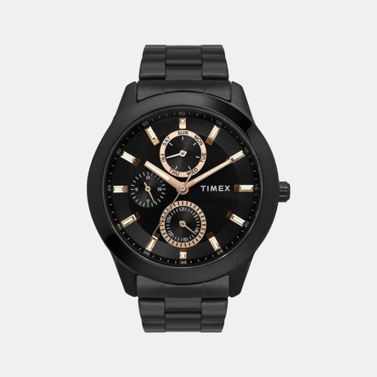 Male Black Analog Stainless Steel Watch TWEG18508