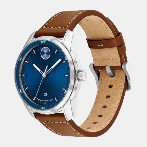 Bold Men Blue Analog Leather Watch 3600944