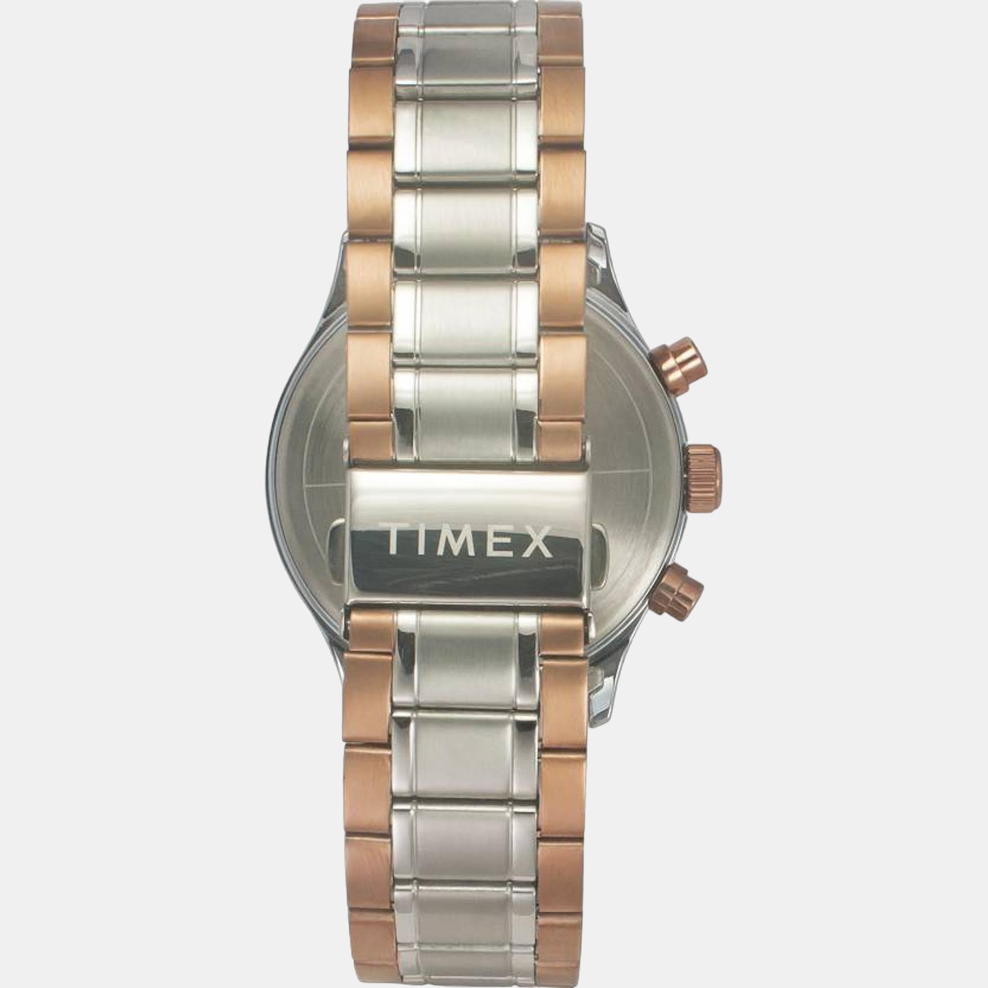 Men Quartz White Dial Chronograph Stainless Steel Watch TWEG19810
