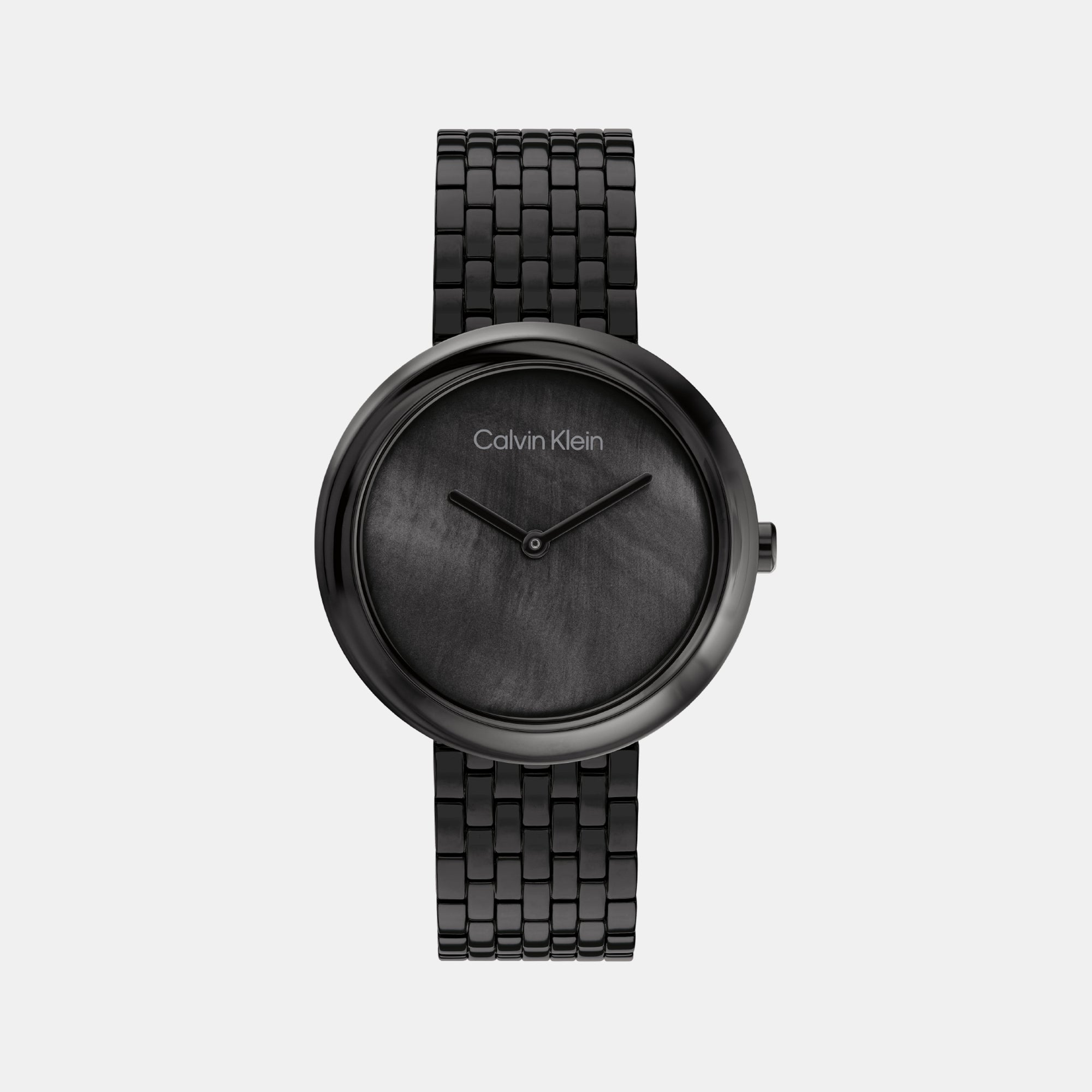 Calvin Klein Round Mother Of Pearl Analog watch