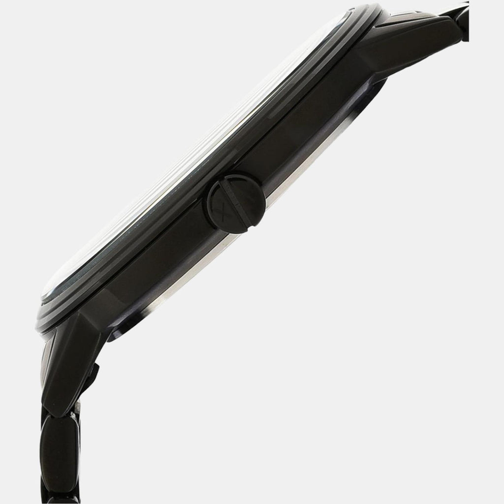 Armani Exchange Men Round Black watch