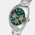 E Class Men Quartz Green Dial Chronograph Stainless Steel Watch TWEG22300