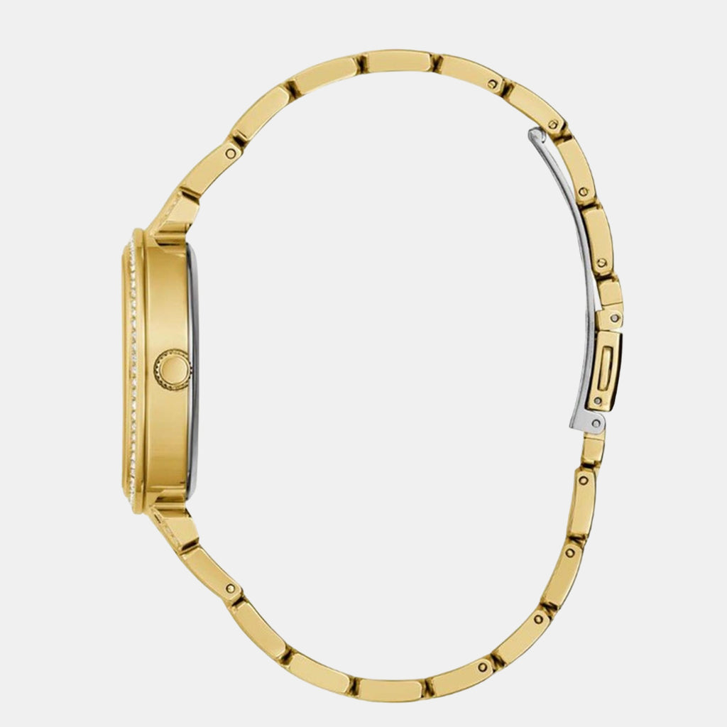 Lily Women Quartz Gold Dial Analog Stainless Steel Watch GW0528L2