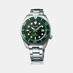 Seiko Round Green Chronograph watch