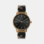 Armani Exchange Round Black Analog watch