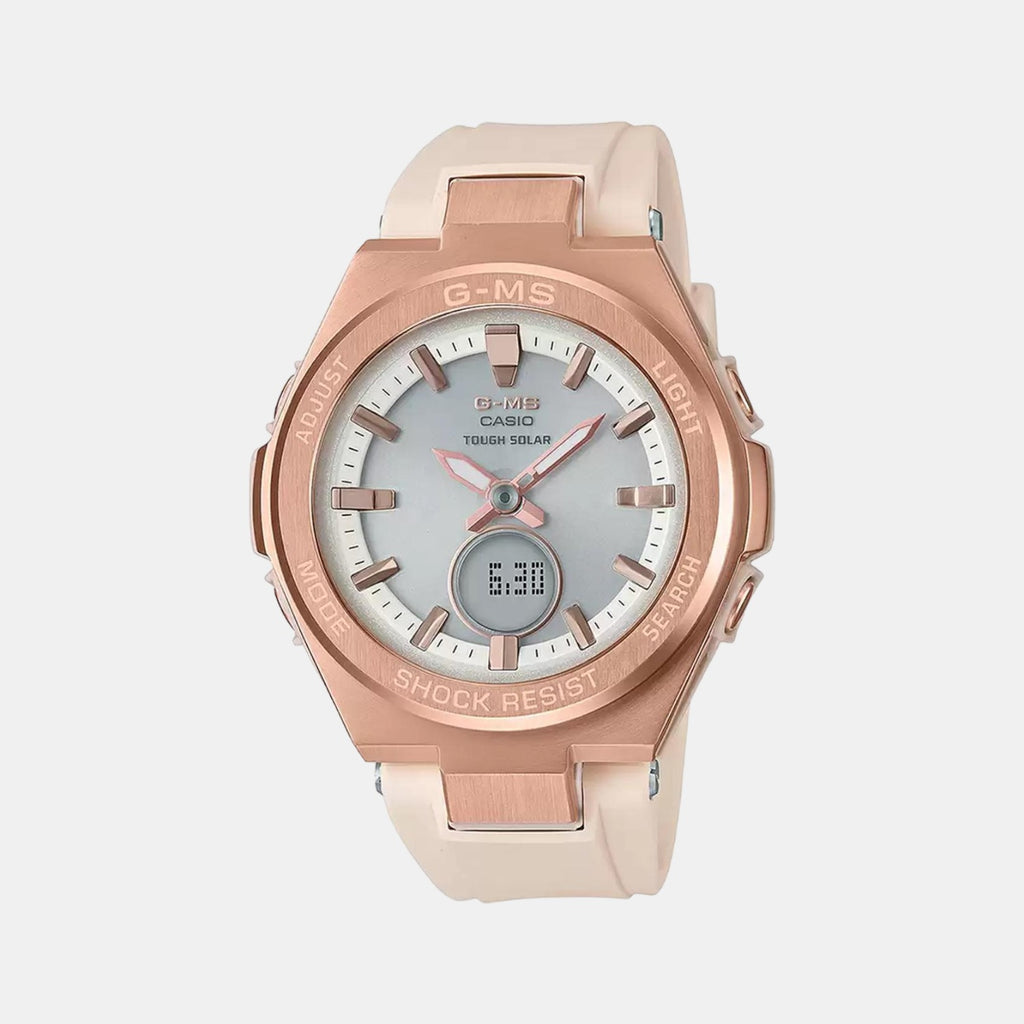 Casio Round Rose Gold Analog-Digital watch