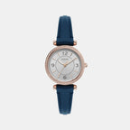 Fossil Round Silver Analog watch