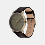 Ck Slate Men Quartz Grey Dial Analog Leather Watch 25200263