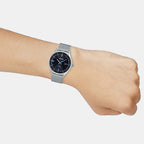 Enticer Men Quartz Black Dial Analog Stainless Steel Watch A2106