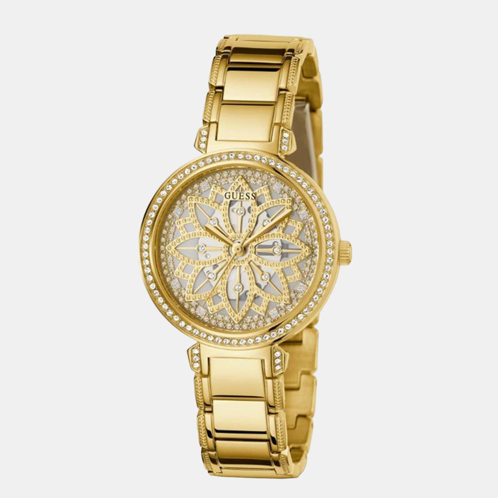 Lily Women Quartz Gold Dial Analog Stainless Steel Watch GW0528L2