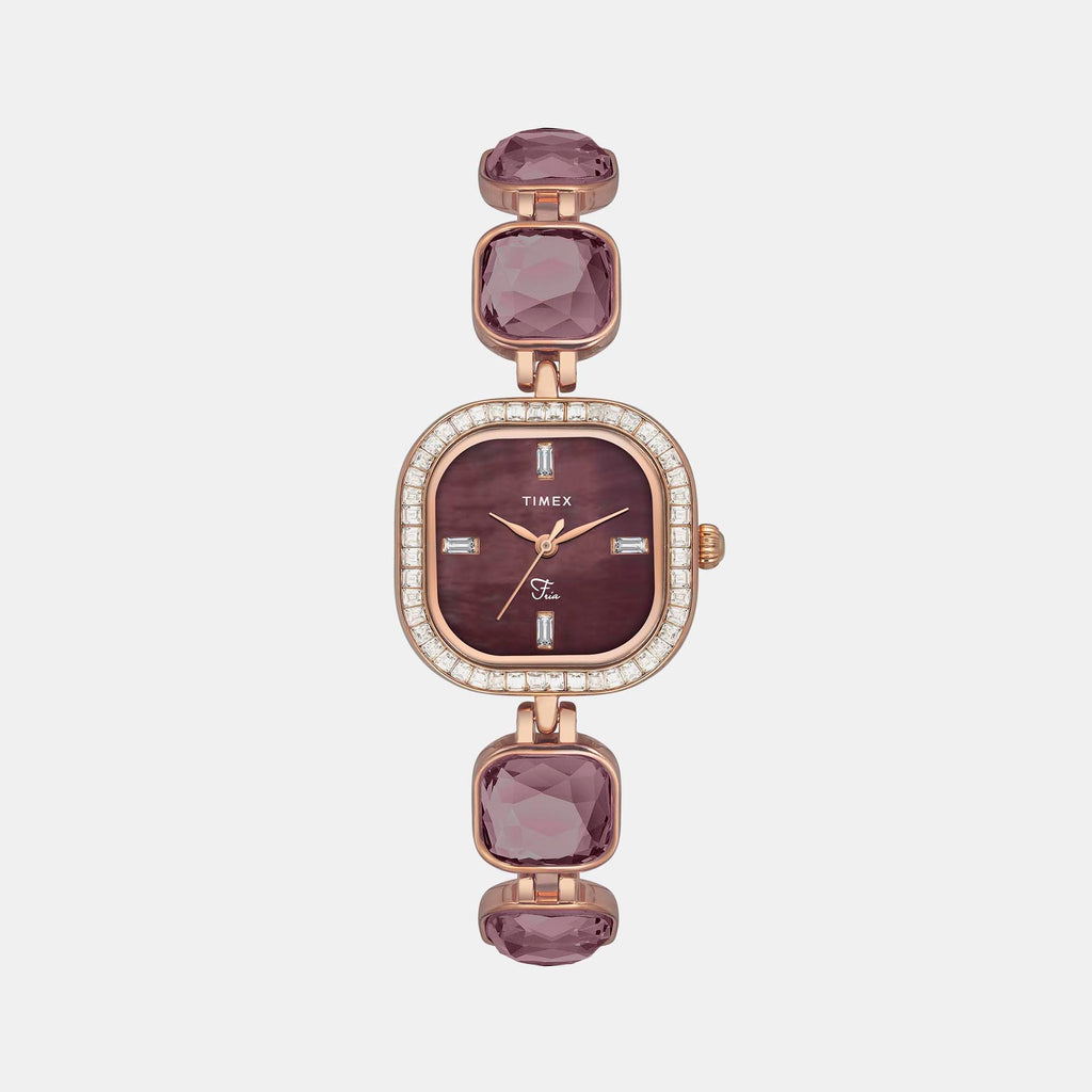 Timex Square Mother Of Pearl Analog watch