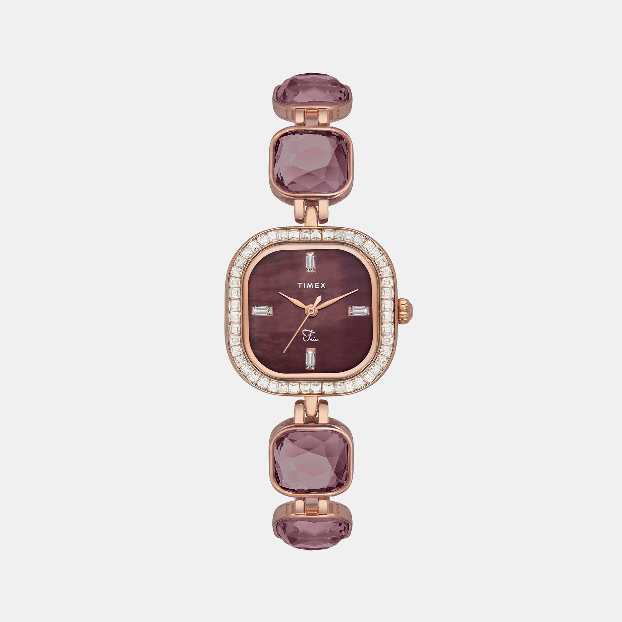Timex Square Mother Of Pearl Analog watch