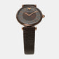 Female Brown Analog Leather Watch AR11565