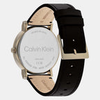 Ck Slate Men Quartz Grey Dial Analog Leather Watch 25200263