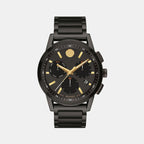 Movado Round Black Chronograph watch