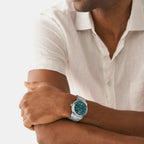 Fossil Men Round Blue watch