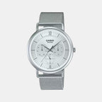 Casio Round White Chronograph watch