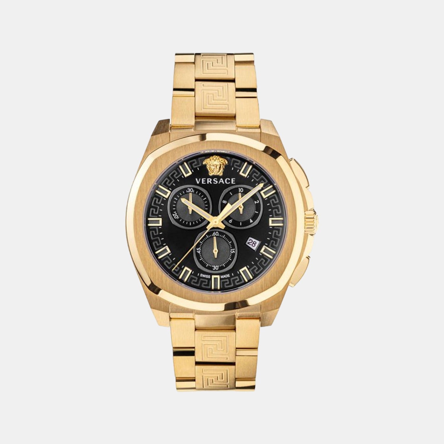 Versace Round Black Analog watch