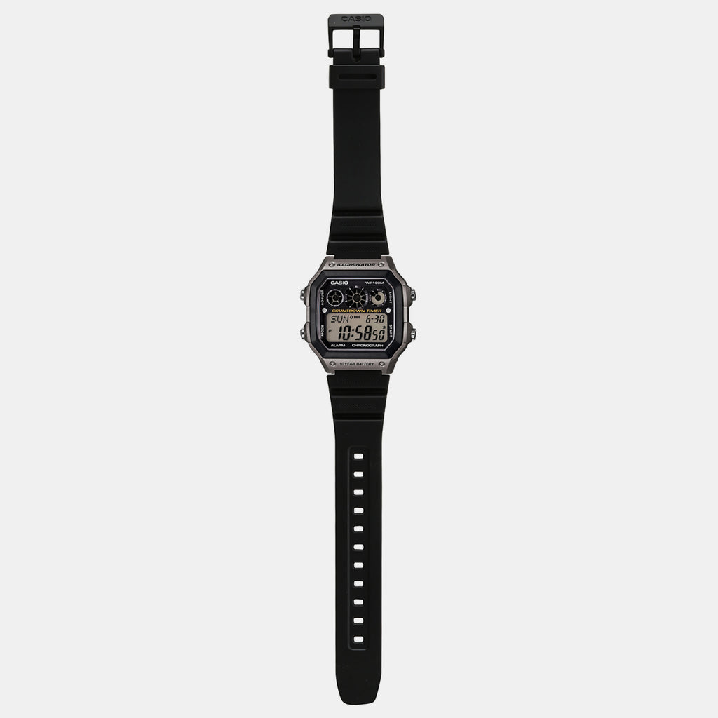 Casio Rectangular Quartz Digital Unisex watch