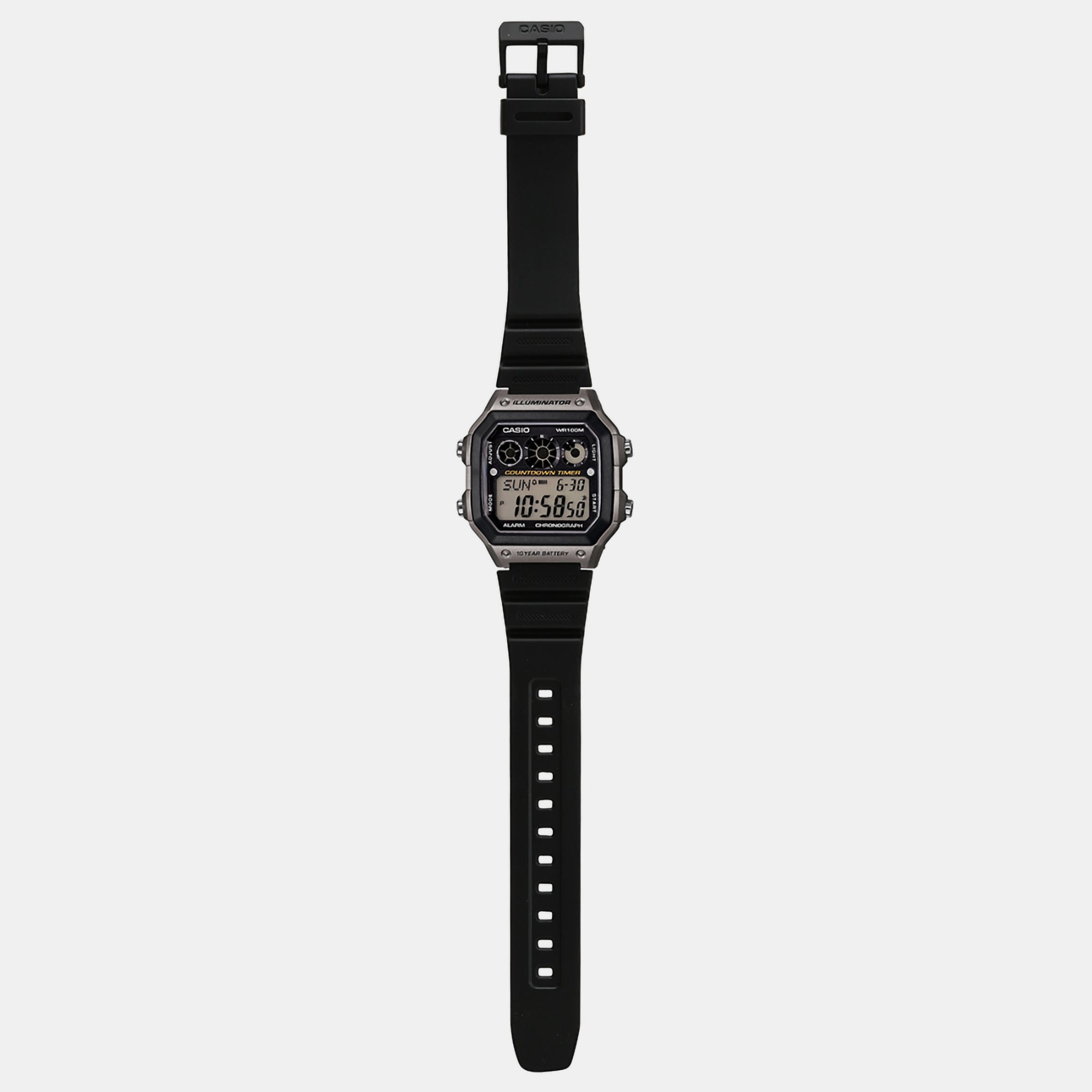 Casio Rectangular Quartz Digital Unisex watch