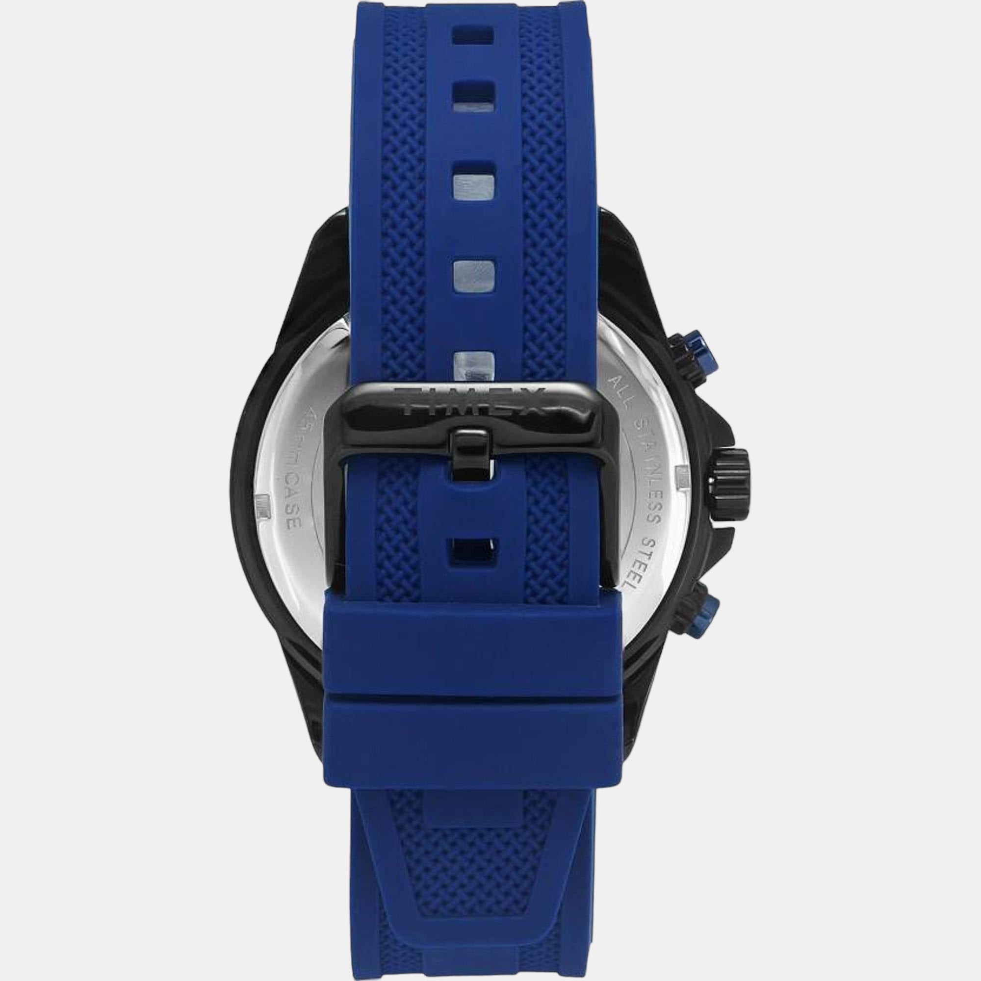 E Class Men Quartz Blue Dial Chronograph Silicone Watch TWEG20100