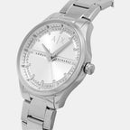 Women Quartz Silver Dial Analog Stainless Steel Watch AX5256