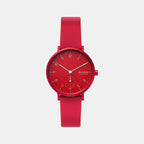 Skagen Round Red Analog watch