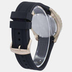 Men Eco-Drive Black Dial Analog Silicone Watch BN0193-17E