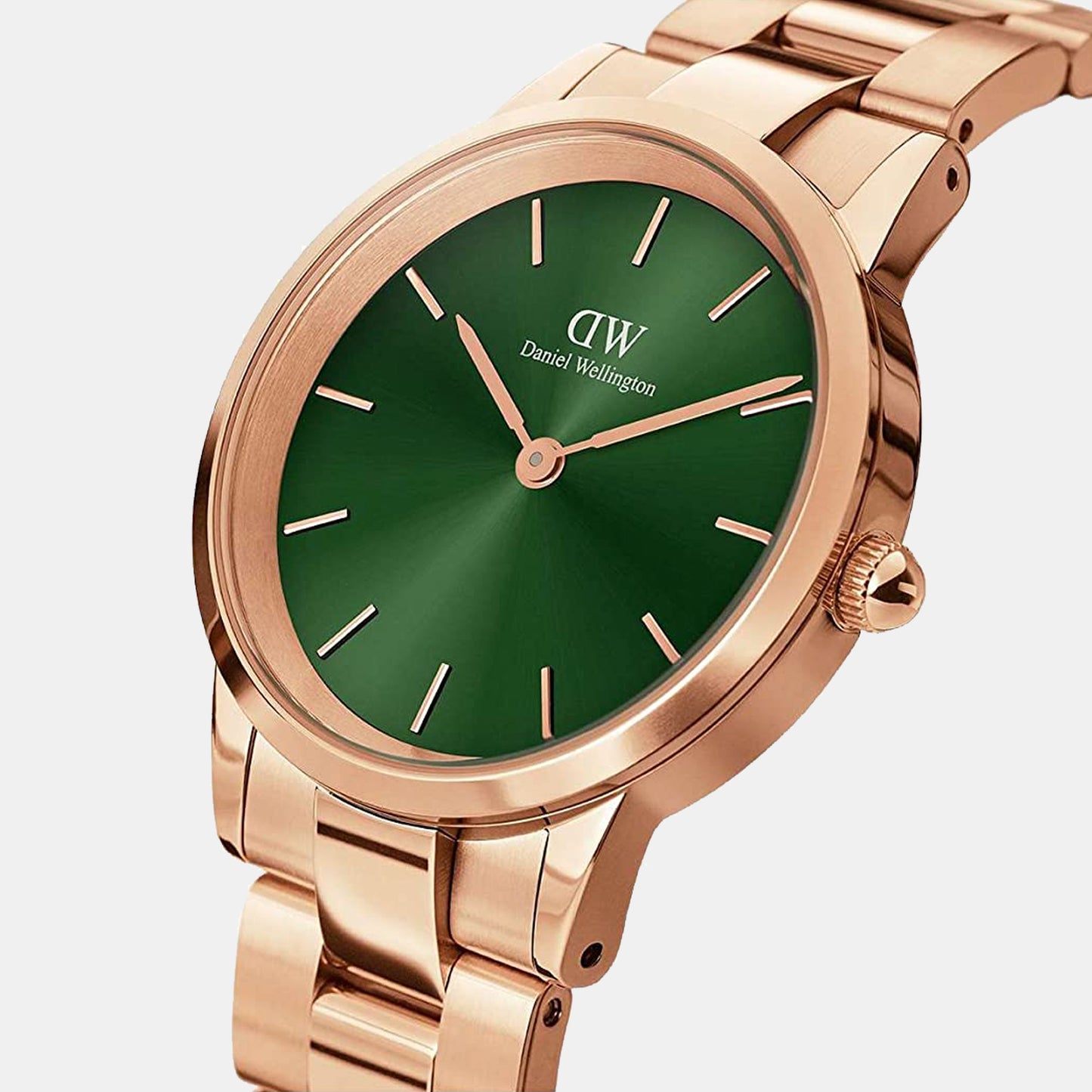 Iconic Women's Green Analog Stainless Steel Watch DW00100420