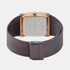 Obaku Men Square Brown watch